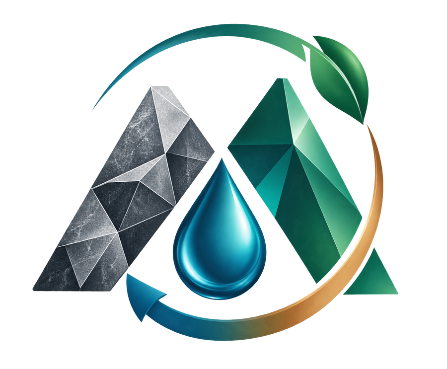 METALYXIS mineral, hydrometallurgy and circularity symbol